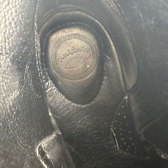 Nurture Ankle Harness Boots Black Leather Size 6 Classic 2.5 In Heel Bootie Shoe - Picture 12 of 13